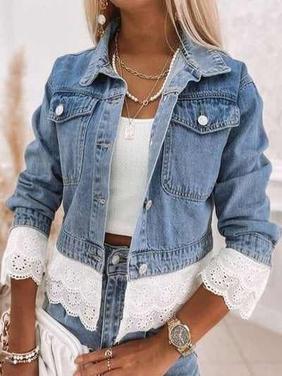 Tierney - Oberbekleidung aus blauem Patchwork-Denim