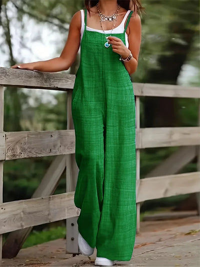 Annia – Lässige Latzhose Mit Weiten Beinen Und Taschen