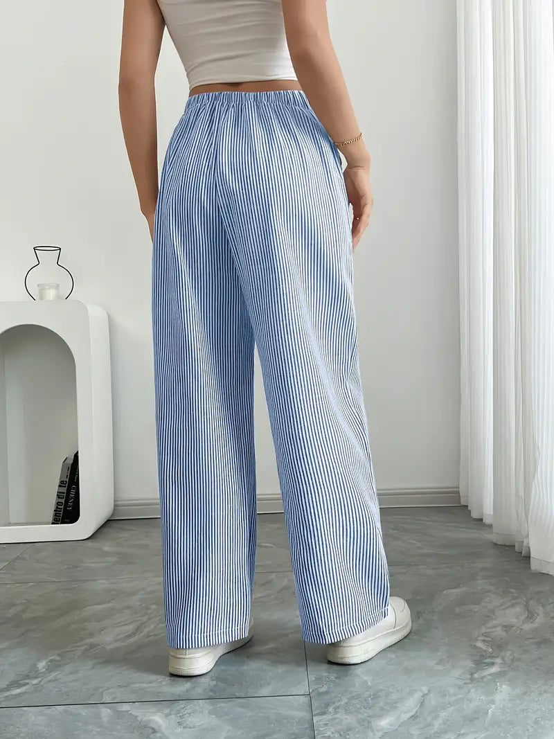Alina – Elegante Gestreifte Hose Mit Taschen