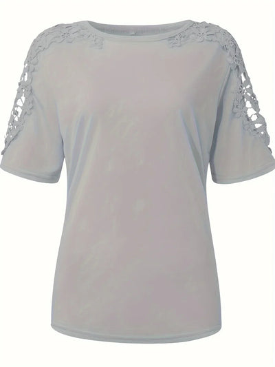 Ancuta – Elegantes Sommer Kurzarm T Hemd Mit Spitze