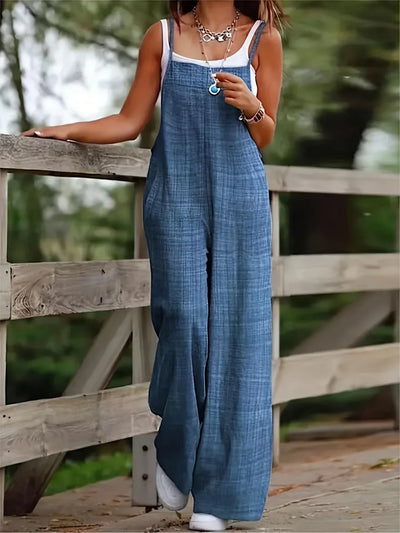 Annia – Lässige Latzhose Mit Weiten Beinen Und Taschen