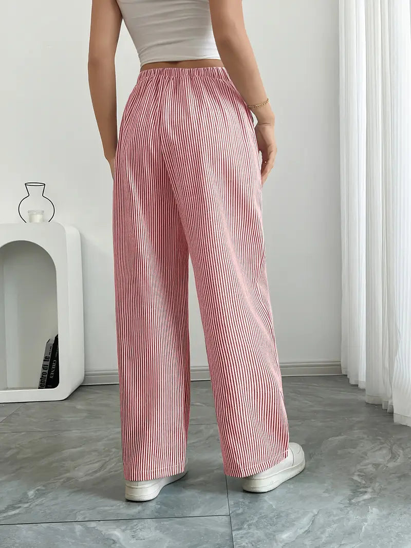 Alina – Elegante Gestreifte Hose Mit Taschen