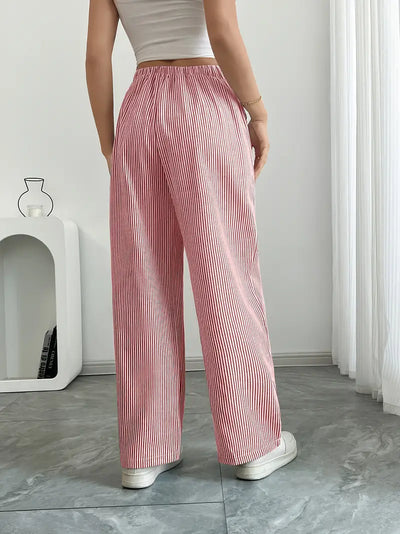 Alina – Elegante Gestreifte Hose Mit Taschen