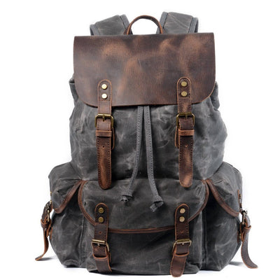 Tabeamim | Herren Leinwand Vintage Draußen Rucksack | Reisen