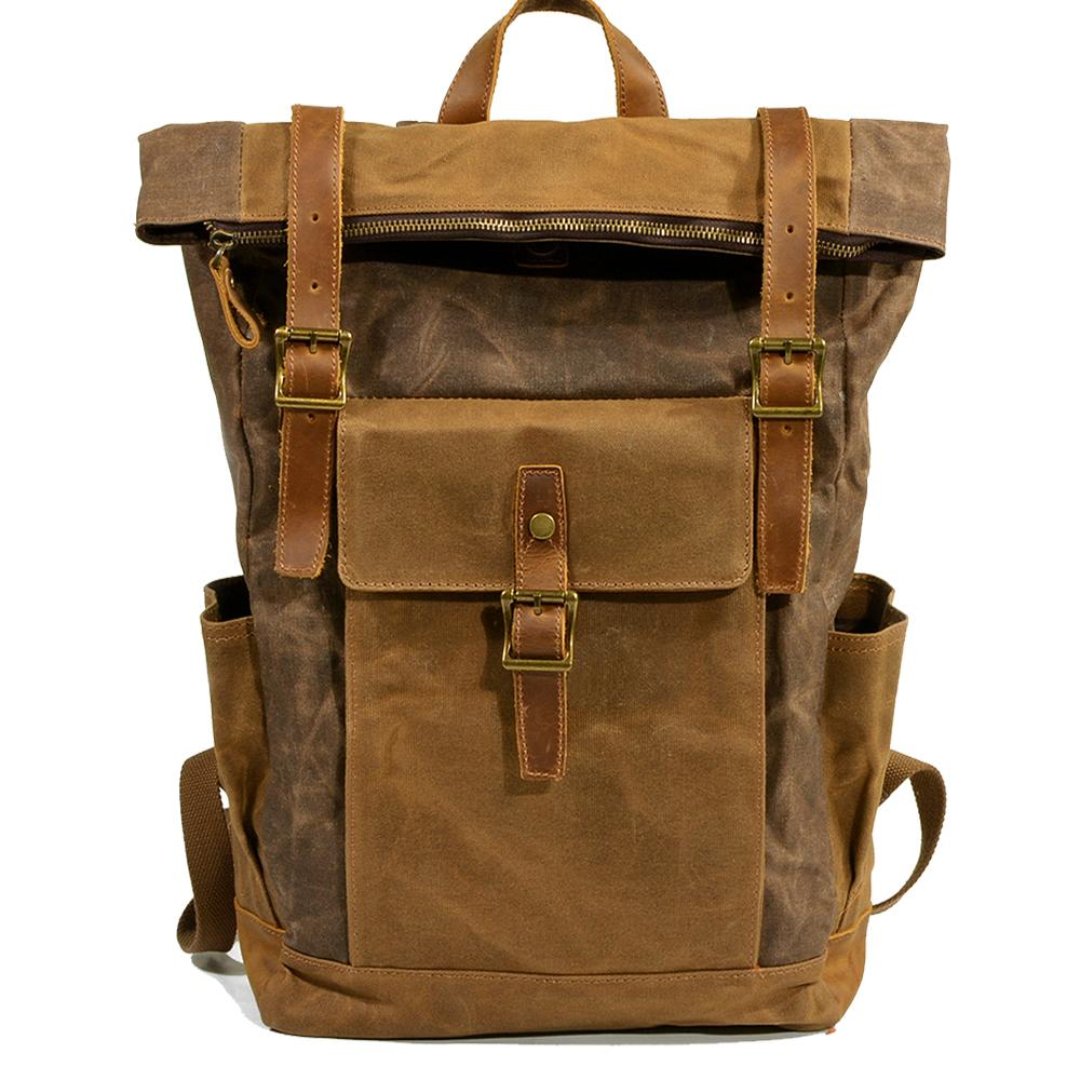 Chrisna | Herren Draußen Vintage Rucksack | Leinwand