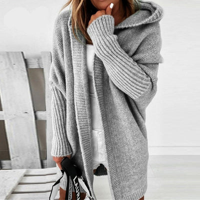 Caremim | Damen Langarm Winter Strickjacke | Warme