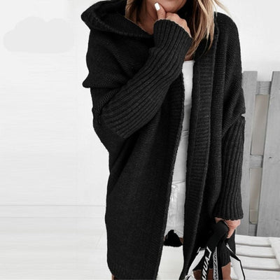 Caremim | Damen Langarm Winter Strickjacke | Warme
