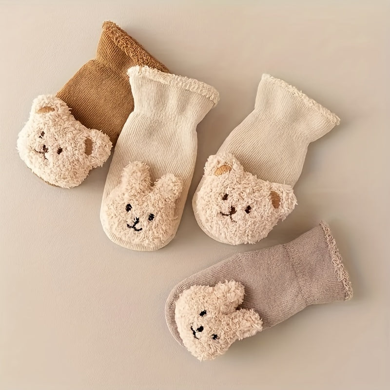 Antirutsch Babysocken – Mila | Mit süßem Bärenmotiv