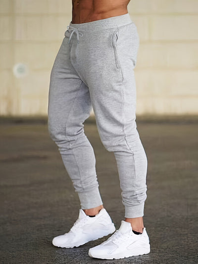 Bequeme Stretch Hose mit Reißverschlusstaschen und Kordelzug für Herren