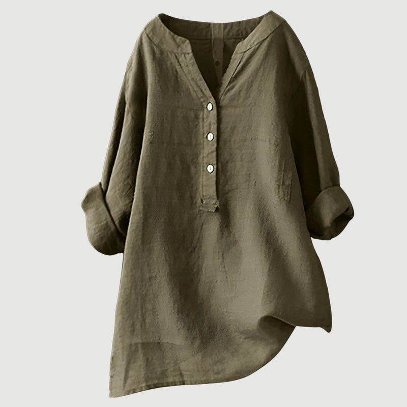 Zarina - Bequeme Leinenbluse
