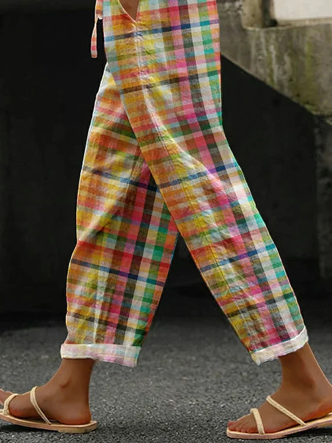 Bertilla – Stilvolle Karierte Hose