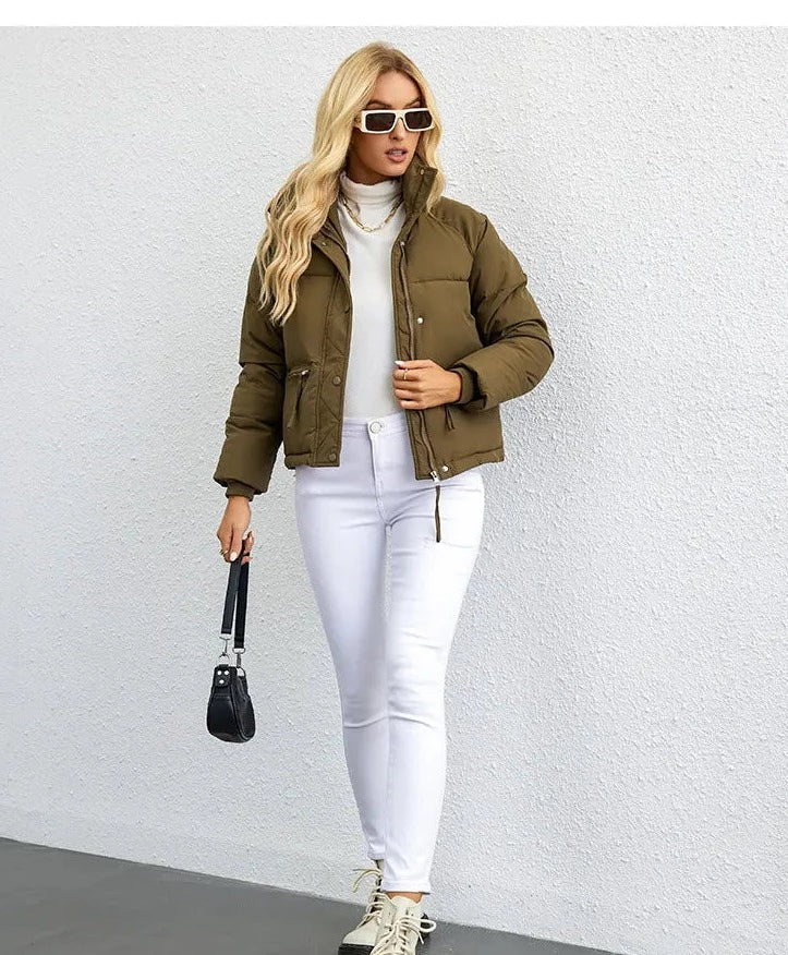 Briseis - kurze Pufferjacke mit langen Ärmeln
