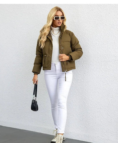 Briseis - kurze Pufferjacke mit langen Ärmeln