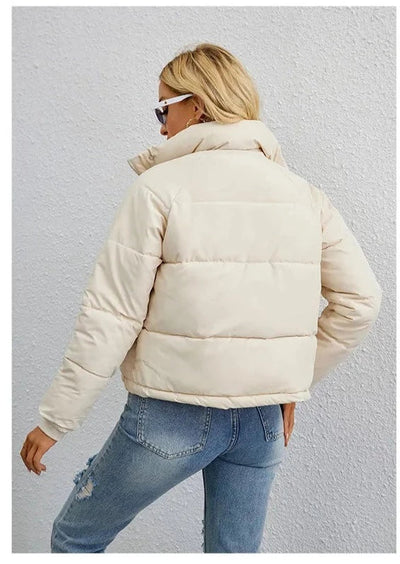 Briseis - kurze Pufferjacke mit langen Ärmeln