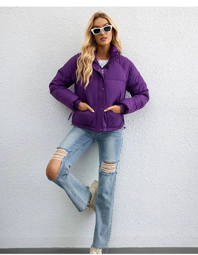 Briseis - kurze Pufferjacke mit langen Ärmeln