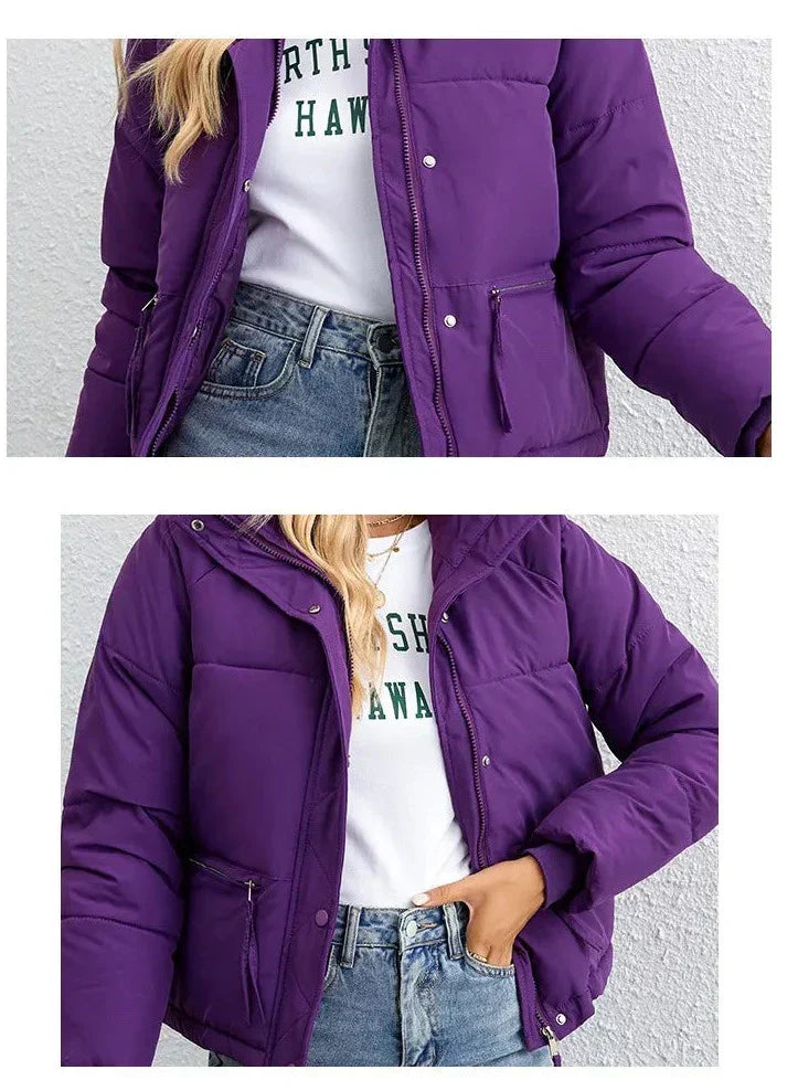 Briseis - kurze Pufferjacke mit langen Ärmeln