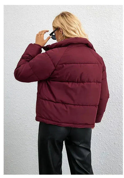 Briseis - kurze Pufferjacke mit langen Ärmeln