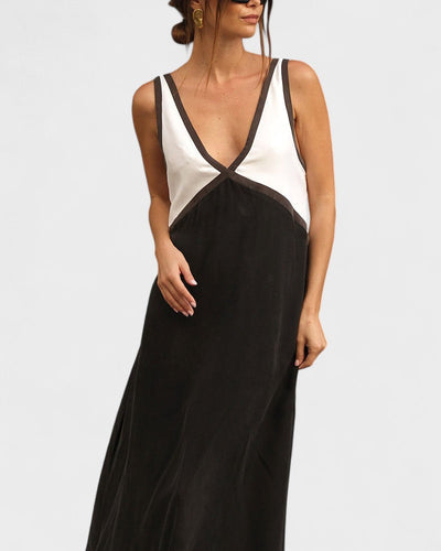 Vida – Elegantes ärmelloses Langes Kleid