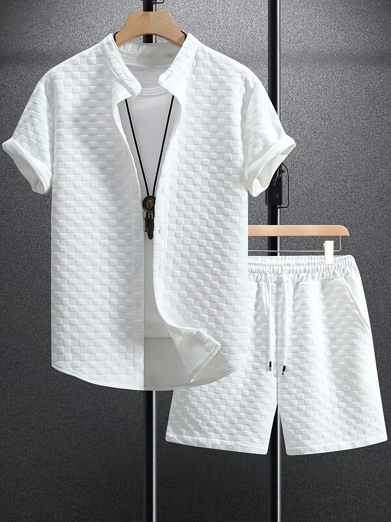 Zane – Lässiges Sommer Set Aus Kurzarm Hemd Und Short