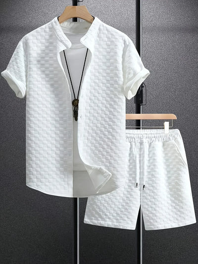 Zane – Lässiges Sommer Set Aus Kurzarm Hemd Und Short
