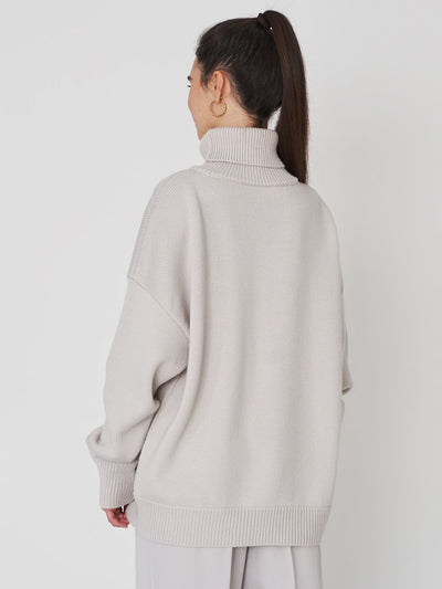 Langarm-Rollkragenpullover