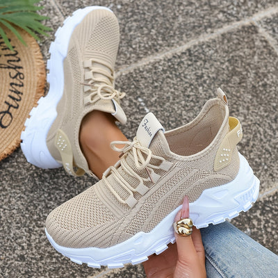 Bequeme Atmungsaktive Knit Sneakers für Damen