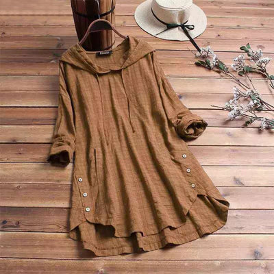 Saweram | Damen Winter Kapuzen Kleid | Lange