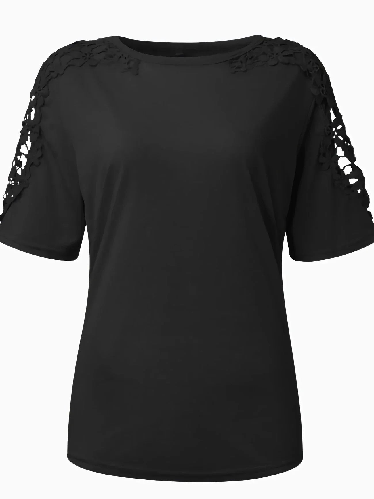 Ancuta – Elegantes Sommer Kurzarm T Hemd Mit Spitze