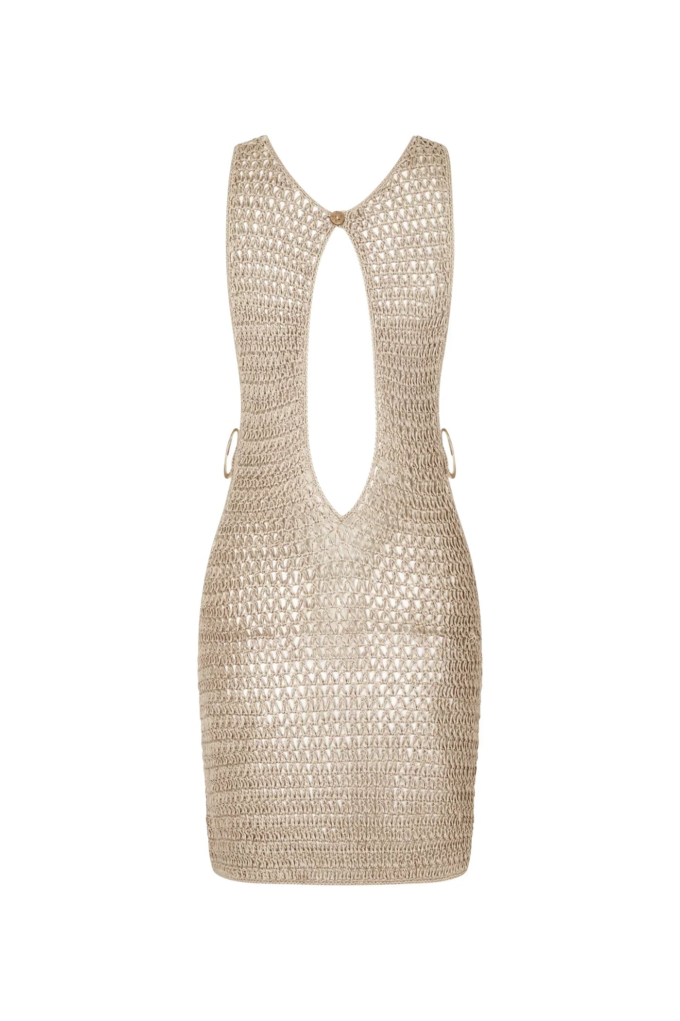 Athena - Gestrickt Transluzentes Strandkleid