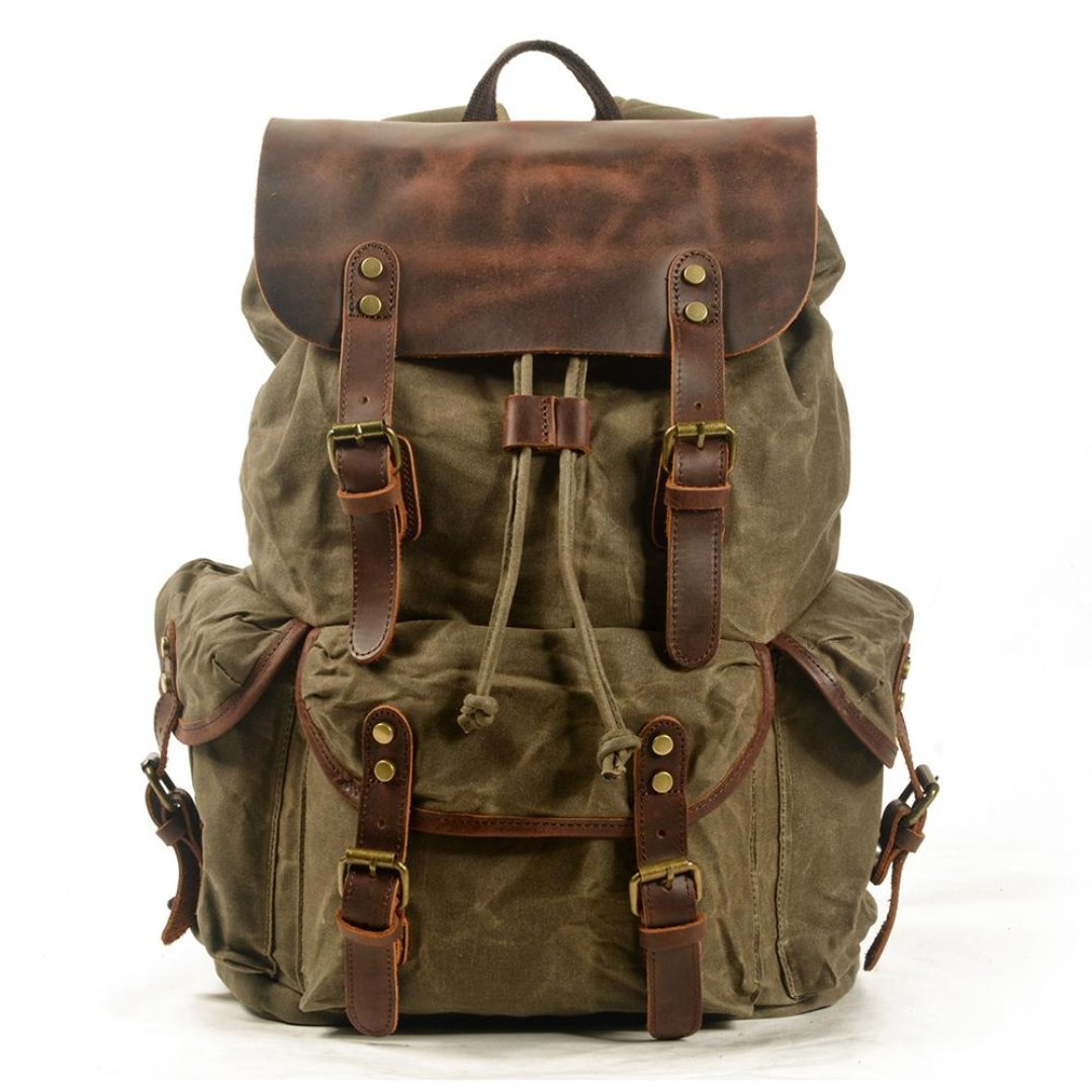 Tabeamim | Herren Leinwand Vintage Draußen Rucksack | Reisen