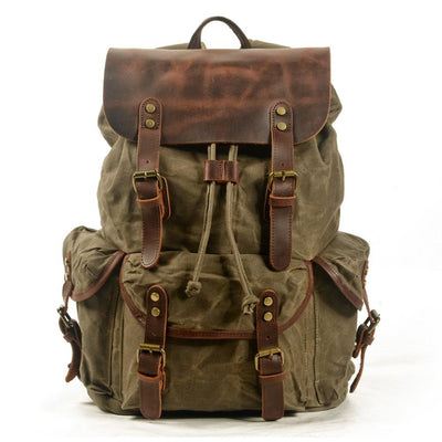 Tabeamim | Herren Leinwand Vintage Draußen Rucksack | Reisen