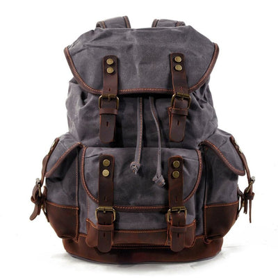 Kimba | Herren Leinwand Robuster Rucksack | Vintage