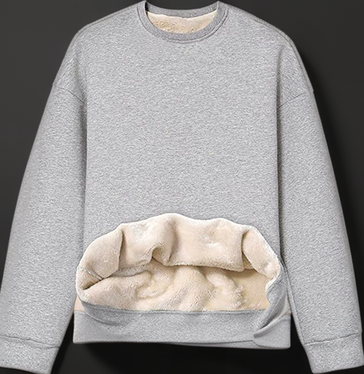 Dashina - Warmes Damen-Sweatshirt mit Sherpa-Fleece