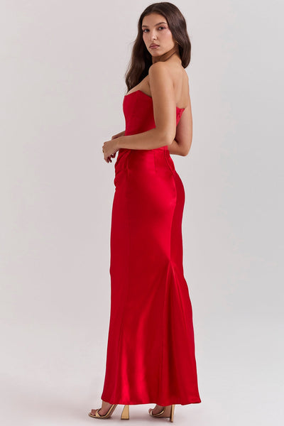 Alanis – Maxikleid Mit Schulterfreiem Ausschnitt