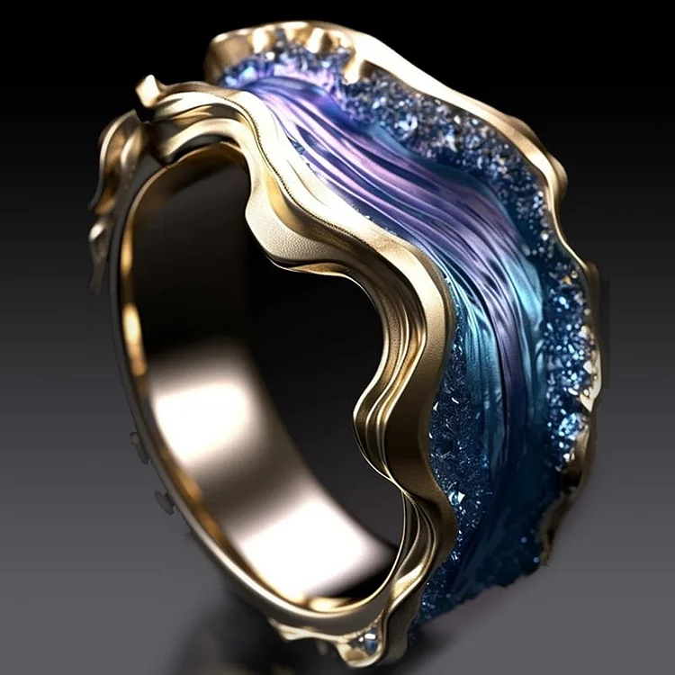 Vintage Goldener Ozeanring