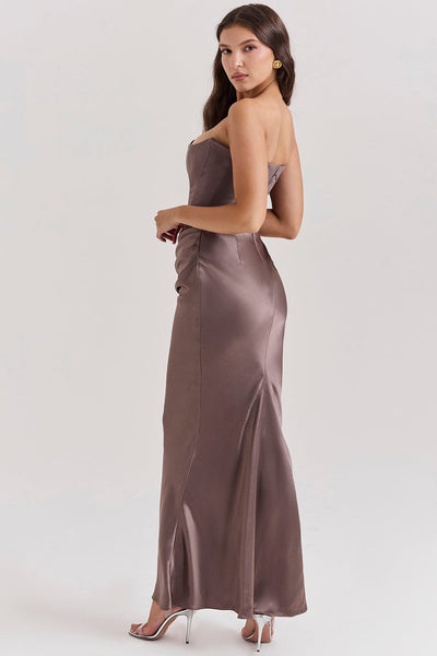 Alanis – Maxikleid Mit Schulterfreiem Ausschnitt