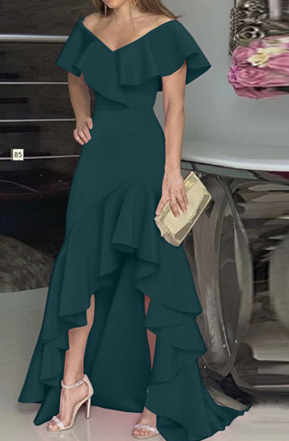 Leslie - modisches langes Midikleid