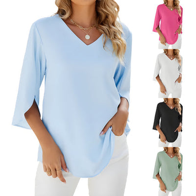 Zuella - Bluse Mit V-Ausschnitt