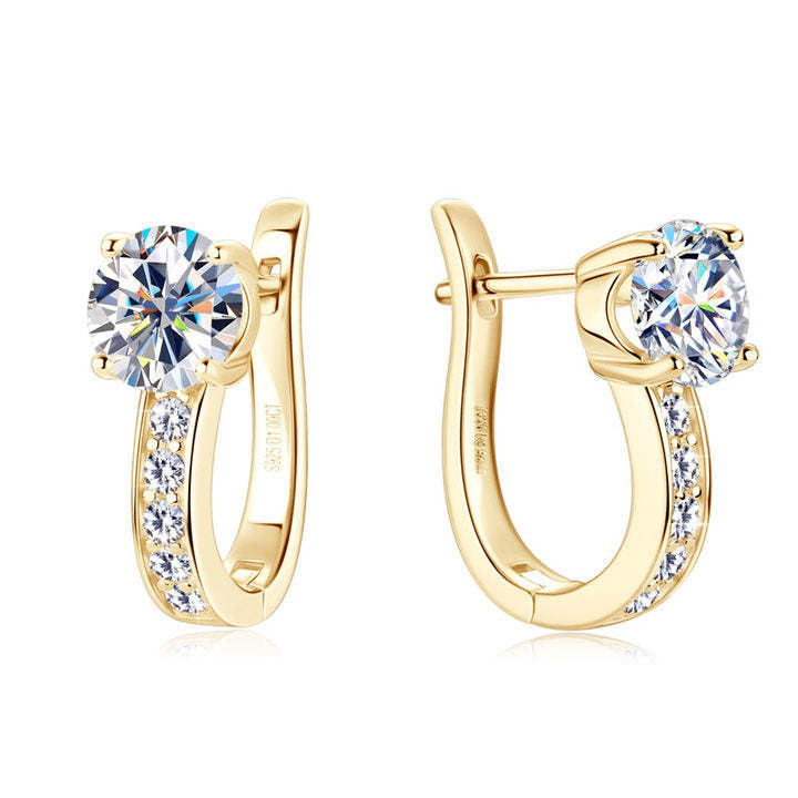 Kanal Gold Huggie Earrings
