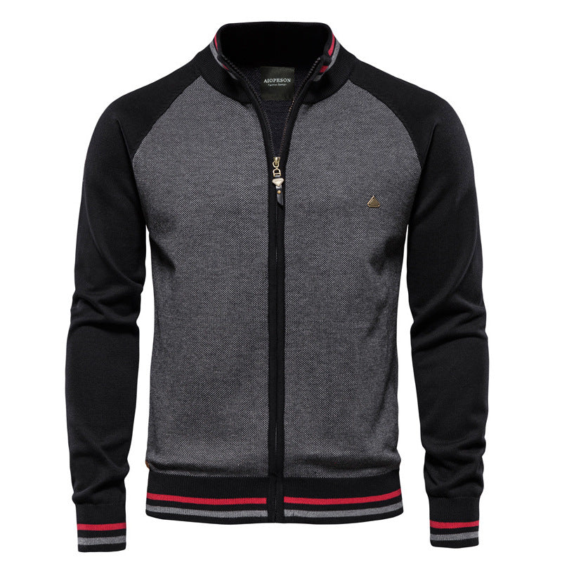 ASCANIO™ Baumwoll-Cardigan Mit Reißverschluss – Bequeme, Modische Herbstjacke