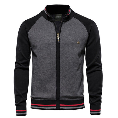 ASCANIO™ Baumwoll-Cardigan Mit Reißverschluss – Bequeme, Modische Herbstjacke