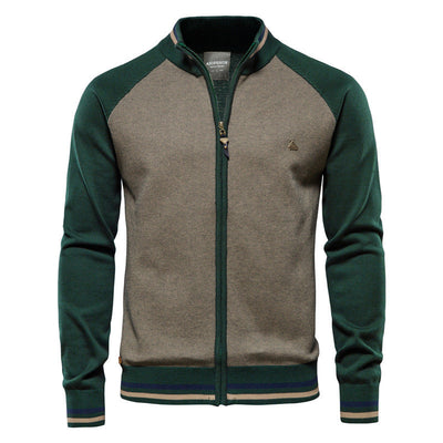 ASCANIO™ Baumwoll-Cardigan Mit Reißverschluss – Bequeme, Modische Herbstjacke