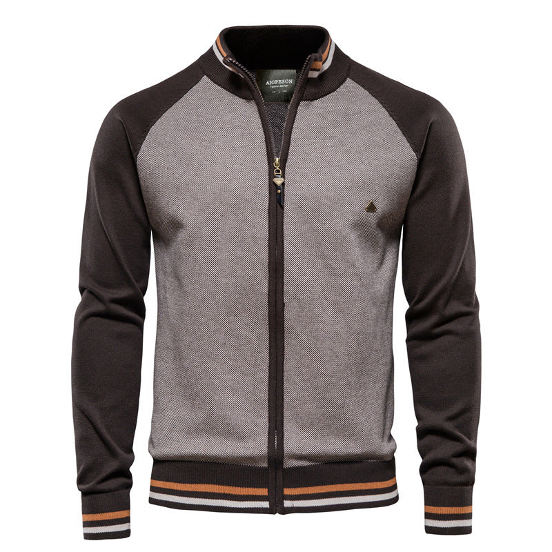 ASCANIO™ Baumwoll-Cardigan Mit Reißverschluss – Bequeme, Modische Herbstjacke