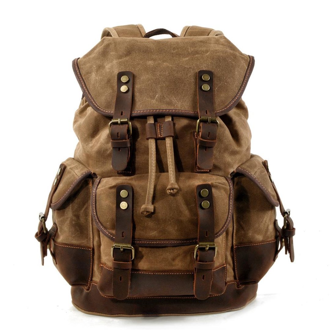 Kimba | Herren Leinwand Robuster Rucksack | Vintage