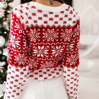 Zenne - weihnachtlicher Schneeflocken-Pullover
