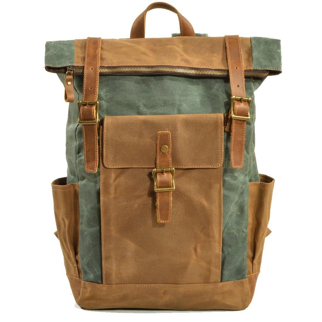 Chrisna | Herren Draußen Vintage Rucksack | Leinwand