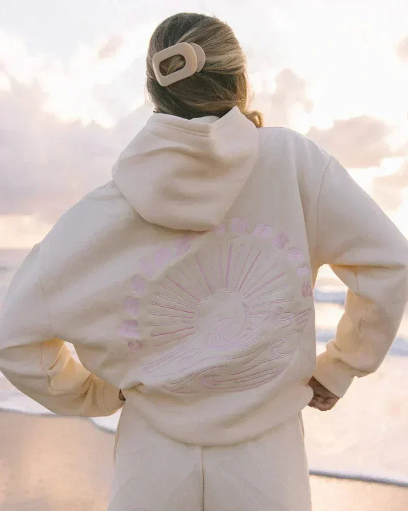 Navy - modischer tropischer Kapuzenpulli