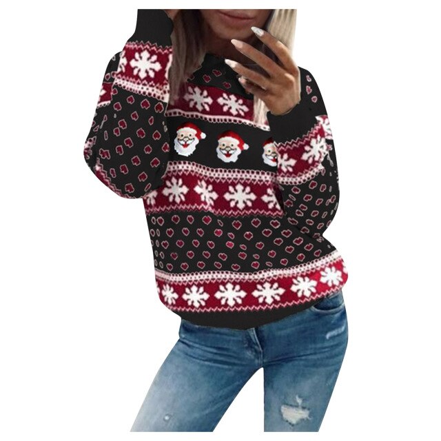 Hailee - festlicher Weihnachtsmann-Pullover