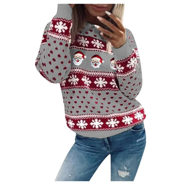 Hailee - festlicher Weihnachtsmann-Pullover