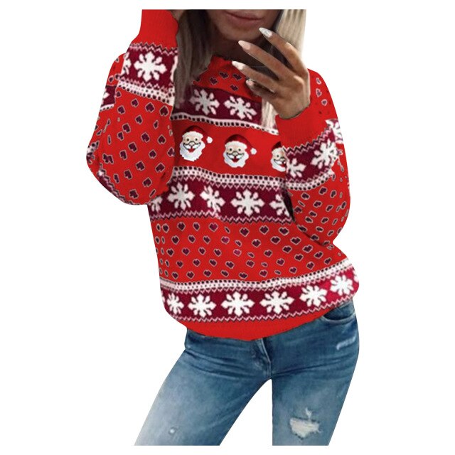 Hailee - festlicher Weihnachtsmann-Pullover